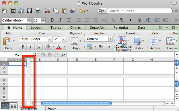 freeze headings in excel for mac